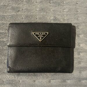Prada Black Leather Wallet